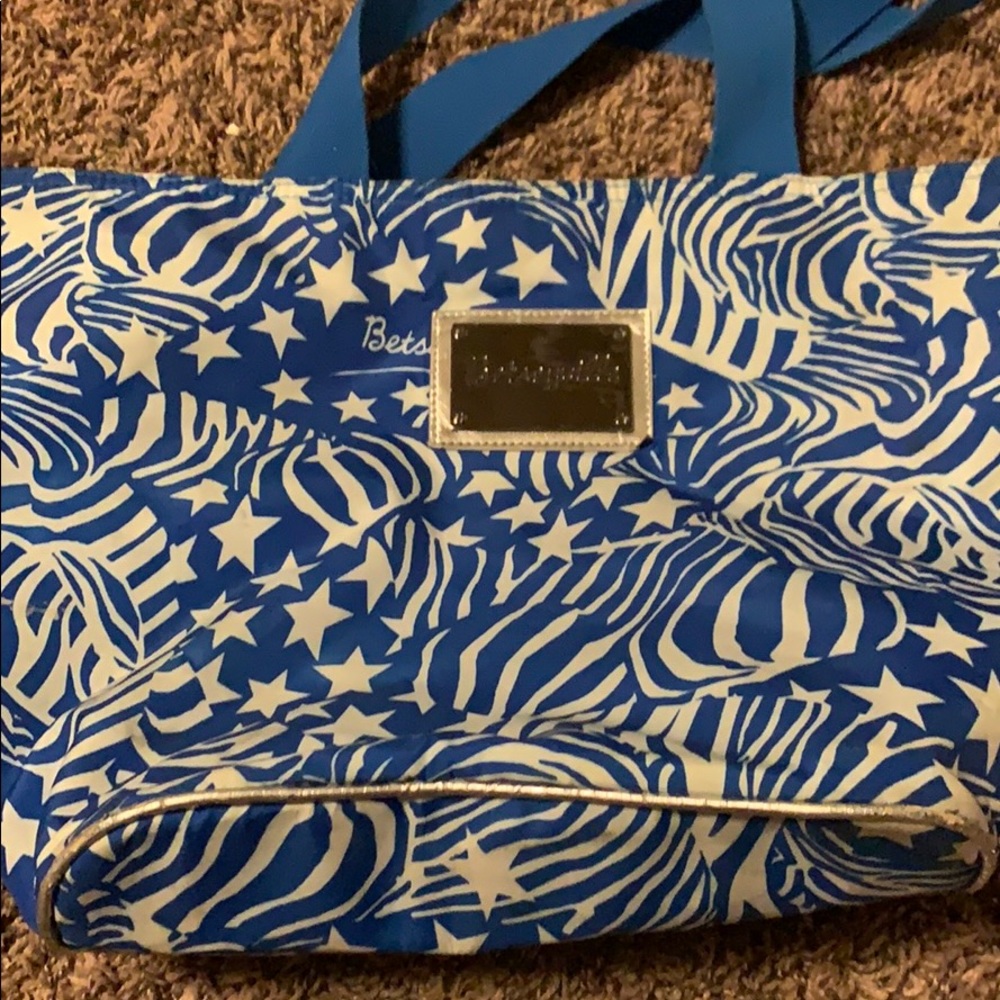 Betseyville blue tote bag